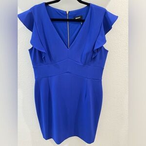 DKNY Blue Cocktail/Work Dress